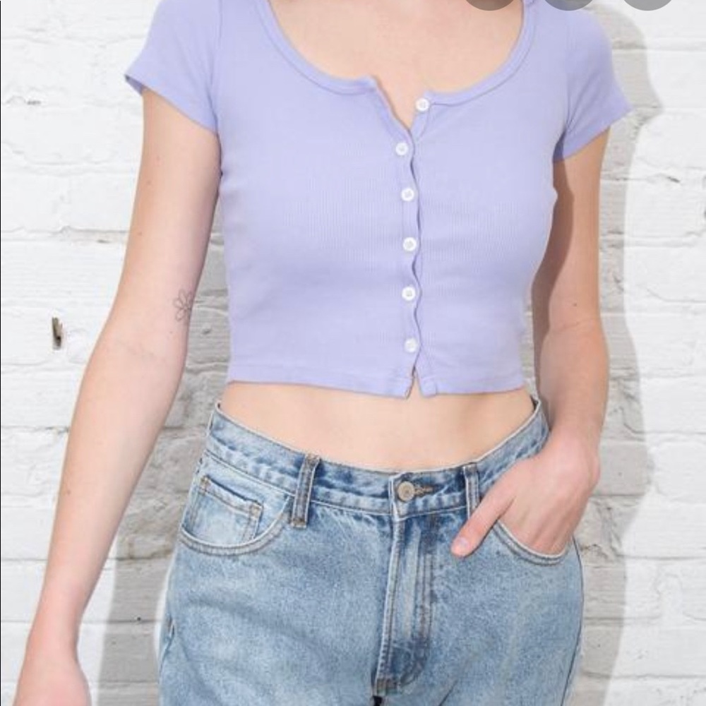 brandy melville purple zelly top